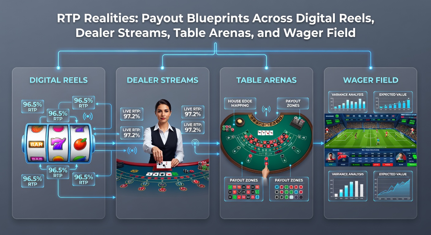 Live dealer streaming blackjack table with cards and chips, highlighting real-time RTP calculations