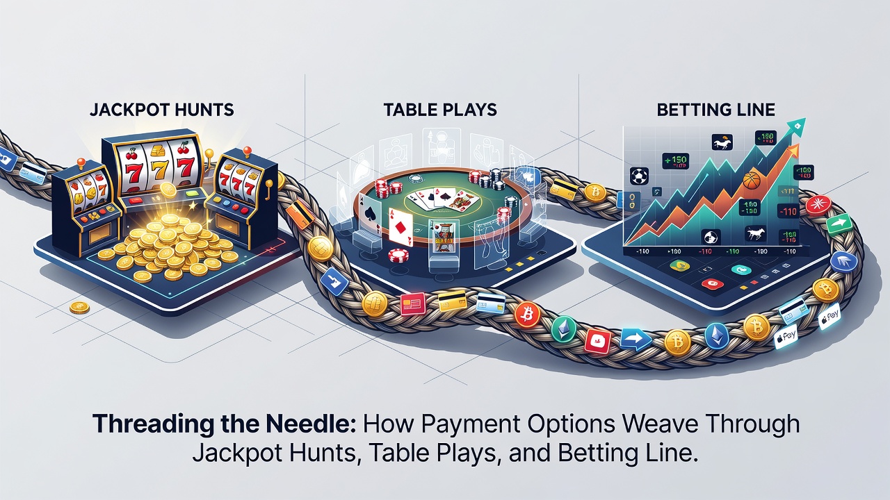 Smartphone screen displaying payment options overlaid on casino game categories