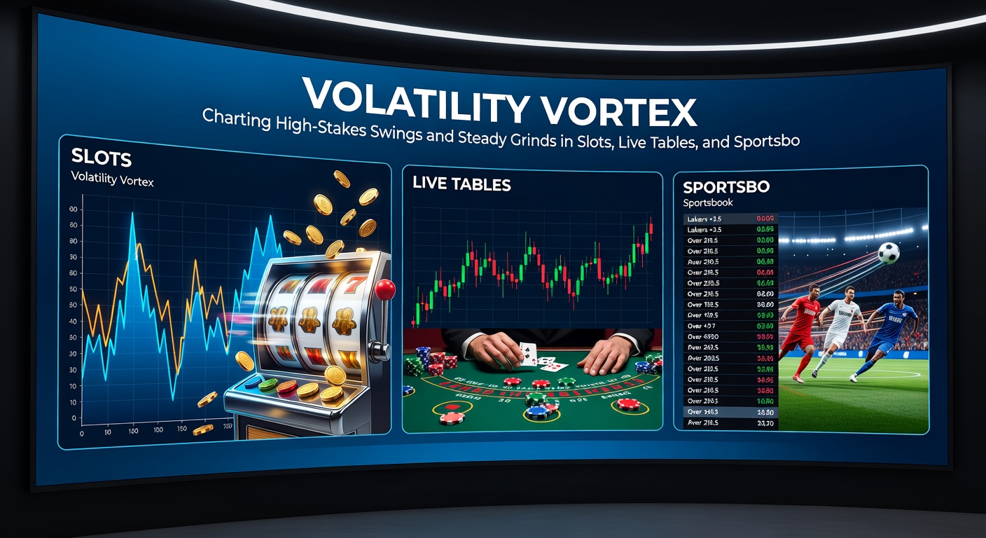 Comparative graph of volatility profiles across slots, live blackjack tables, and soccer sportsbook odds